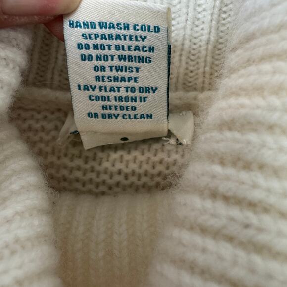 Sundance Winter White Cowl Neck Wool Blend Sweater - Picture 7 of 10